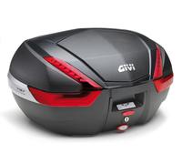 GIVI V47 monokey TOP BOX 47 litre top case BLACK with CARBON look panel V 47 NN
