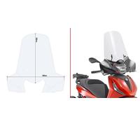 GIVI Windshield Panel For Piaggio Beverly 310 2025 2026 Front Black 5616A
