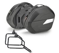 GIVI WL900B Side Bags + Frame for Moto Guzzi V7 850 Stone 2023, Black