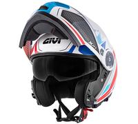 GIVI X.21 Challenger Shiver Flip-Up Helmet, black/titanium/yellow matt, size XS