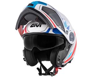 GIVI X.21 Challenger Shiver Flip-Up Helmet, black/titanium/yellow matt, size XS