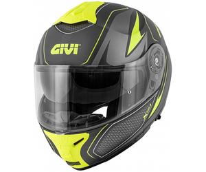 GIVI X.21 Challenger Shiver Flip-Up Helmet, black-yellow, size S