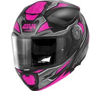 Givi X.27 Sector, flip up helmet women M (58) Matt Black/Grey/Pink