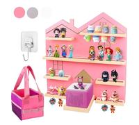 Givilio Large Tonie Shelf - Display & Store All Characters & Accessories, Magnetic Wall Holder (Pink)