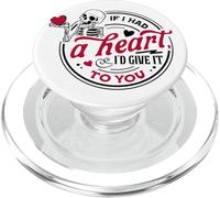 Giving A Heart To You Love Message Design PopSockets PopGrip for MagSafe