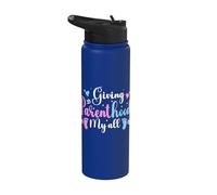 Giving Parenthood My All New Mom Dad Pride Stainless Steel Insulated Water Bottle