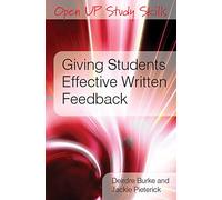 Giving students effective written feedback