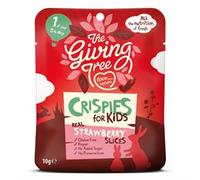 The Giving Tree Freeze Dried Fruit - New Kids Crispies - No Added Sugar, Vegan & Gluten Free - Healthy Snacks for Kids (Strawberry) Pack of 6