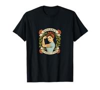 Giving Up Is Not an Option - Strong Women Motif T-Shirt
