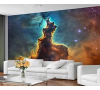 GIVLWF Galaxy Bedroom Wallpaper, Space Landscape Wallpaper & Home Decor, Mysterious Universe Wall Murals for Living Room, Non Self Adhesive, Wall Paper & Mural