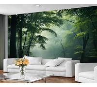 GIVLWF Jungle Forest Wallpaper, Woodland Forest Self Adhesive Wallpaper for Living Room, Tropical Wall Murals for Bedroom, Rainforest Large Mural & Room Decor, Natural Scenery Wall Paper