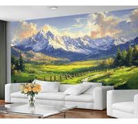 GIVLWF Self Adhesive Wallpaper - Anime Wallpaper for Living Room, Natural Landscape Bedroom Wall Paper, Rural Rustic Wall Mural & Home Decor, Peel and Stick