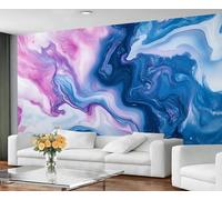 GIVLWF Wallpaper - Abstract Marble Home Decor & Mural, Fluid Texture Bedroom Wallpaper, Colored Marble Wall Paper for Living Room, Large Wall Mural (Not Self-Adhesive)