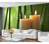 GIVLWF Wallpaper - Asian Mural & Home Decor, Bamboo Forest Landscape Bedroom Wallpaper, Traditional Oriental Wall Paper for Living Room, Large Mural, Not Self Adhesive