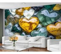 GIVLWF Wallpaper - Colorful Mural & Home Decor, Love Stone Texture Bedroom Wallpaper, Couples Wall Paper for Living Room, Large Wall Mural - Not Self-Adhesive