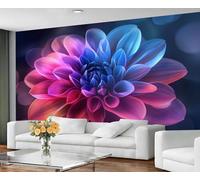 GIVLWF Wallpaper - Dahlia Home Decor & Mural, Colorful Floral Bedroom Wallpaper, Boho Florals Wall Paper for Living Room, Large Wall Mural (Not Self-Adhesive)