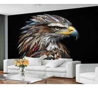 GIVLWF Wallpaper - Eagle Home Decor & Mural, Self Adhesive Wallpaper for Living Room, Indian Eagle Wall Mural, Animal Birds Bedroom Wall Paper, Peel and Stick