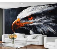 GIVLWF Wallpaper Eagles Home Decor & Mural, Bald Eagles Bedroom Wallpaper, Animal Print Wall Paper for Living Room, Large Wall Mural - Not Self-Adhesive