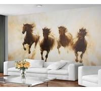 GIVLWF Wallpaper - Fantasy Horse Home Decor & Mural, Self Adhesive Wallpaper for Living Room, Animal Horses Wall Mural, Farmhouse Animal Bedroom Wall Paper, Peel and Stick