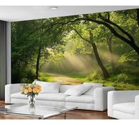 GIVLWF Wallpaper Forest Mural & Home Decor, Spring Forest Bedroom Wallpaper, Natural Wall Paper for Living Room, Large Wall Mural - Not Self-Adhesive