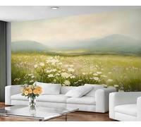 GIVLWF Wallpaper - Landscape Home Decor & Large Mural, Spring Landscape Wallpaper for Living Room, Bedroom Wall Paper, Wall Mural - Not Self Adhesive, Rustic