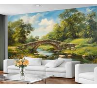 GIVLWF Wallpaper - Landscape Home Decor & Mural, Spring Landscape Bedroom Wallpaper, Contemporary Garden Wall Paper for Living Room, Large Wall Mural (Not Self-Adhesive)