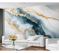 GIVLWF Wallpaper - Marble Home Decor & Mural, Teal Marble Bedroom Wallpaper, Abstract Luxury Wall Paper for Living Room, Large Wall Mural (Not Self-Adhesive)