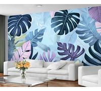 GIVLWF Wallpaper - Tropical Leaves Home Decor & Large Mural, Monstera Leaf Wallpaper for Living Room, Bedroom Wall Paper, Wall Mural - Not Self Adhesive, Watercolor Botanicals
