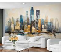 GIVLWF Wallpaper - Urban Painting Mural & Home Decor, Grunge Style Bedroom Wallpaper, Graffiti City Wall Paper for Living Room, Large Mural, Not Self Adhesive