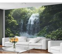 GIVLWF Wallpaper - Waterfall Mural & Home Decor, Natural Waterfall Bedroom Wallpaper, Spring Green Wall Paper for Living Room, Not Self Adhesive - Large Wall Mural & Room Decor