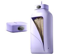 GIVOKE 600W Electric Multifunctional Clothing Dryer, UV Sterilization Heated Foldable Drying Rack Airer with Timer, Portable Clothes Dryer Machine for Winter/Rainy Days, UK Plug (purple)