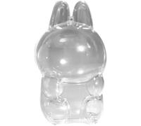 GIVOKE Clear Figure Display Bag with Keychain, Monsters Plush Figure Doll Clear Bag Outdoor Carrying Case for Mini Doll Collectors (B)
