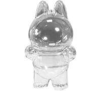 GIVOKE Clear Figure Display Bag with Keychain, Monsters Plush Figure Doll Clear Bag Outdoor Carrying Case for Mini Doll Collectors (A)