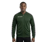Sweat jacket with stripe Givova College Vert 3XL