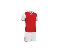 givova Competition Unisex Adult Football Kit, Multicolour (White/Red), M