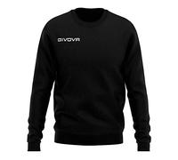 Givova Crew Neck Sweatshirt, Black, M, M