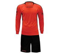 Givova Goalkeeper Hyguana, Men's Kit, mens, KITP009, Arancio/Nero Fluo, 3XS