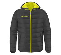Givova, jacket holland, dark gray /yellow fluo, 4XL