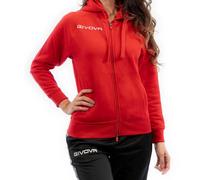 Givova King Full Zip Sweatshirt Red 10-12 Years Kids