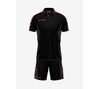 Givova, kit play, black/orange fluo, M