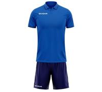 Givova, kit street, light blue/blue, M