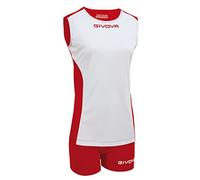 Givova KIT VOLLEY PIPER BIANCO/ROSSO Tg. S