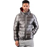 Givova Master Short Down Jacket, Light Grey/red, S