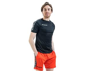 Givova Men's T-shirt Poly Band Shirt, Black, XL UK