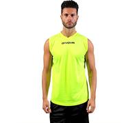 Givova ONE FLUORESCENT YELLOW SLEEVELESS SHIRT Size 3XL