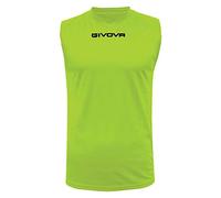 Givova ONE Fluorescent Yellow Sleeveless Shirt Size XL