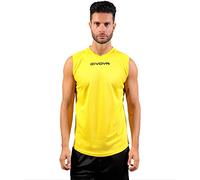 Givova ONE YELLOW SLEEVELESS SHIRT Size M