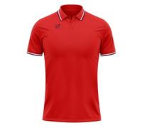Givova Polo Cotone Piquet Action Rosso/BLU Tg. L