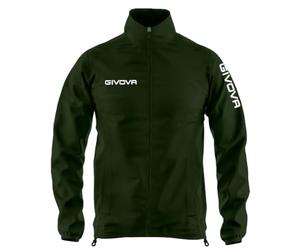 Givova RAIN JACKET WIND VERDE MILITARE/BIANCO Tg. XL