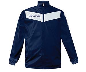 givova Rain Shield Jacket, Men's, Rain Scudo, true blue/vintage white, S